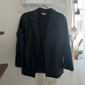 black pleather jacket